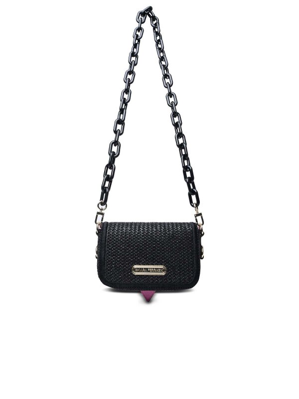 The Best Shops CHIARA FERRAGNI: cross body bags - Small  Black Polyester Bag