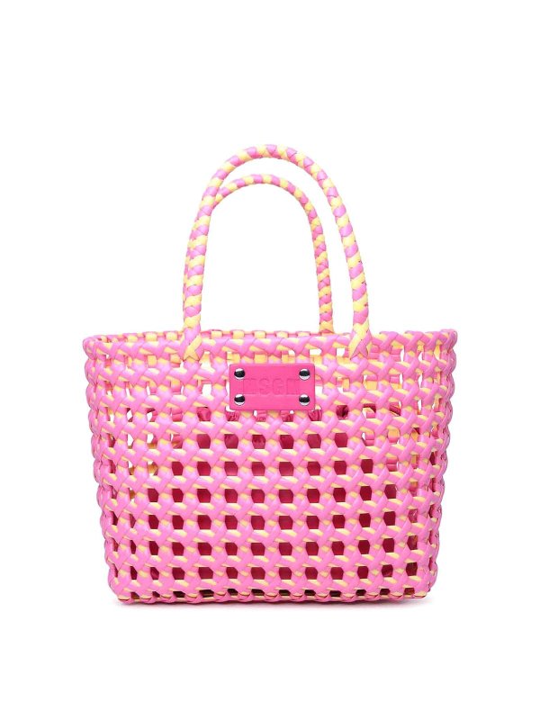 m.s.g.m.: cross body bags - Pink Polyethylene Blend Bag