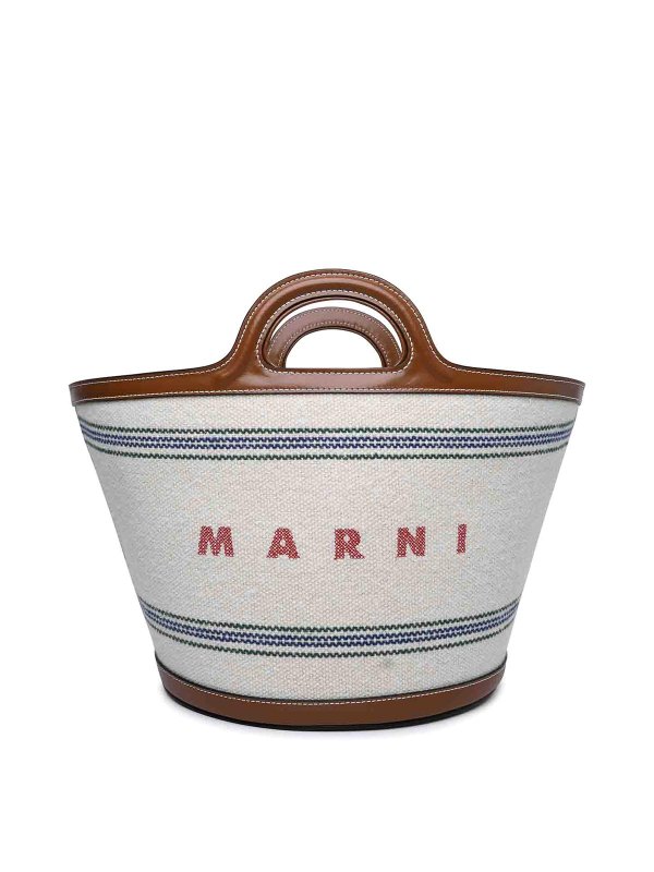 Marni: cross body bags - Tropicalia Multicolor Cotton Blend Bag