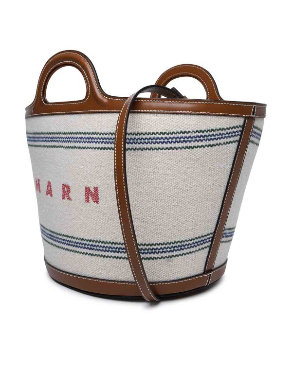 Marni: cross body bags online - Tropicalia Multicolor Cotton Blend Bag