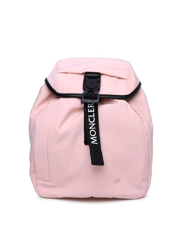MONCLER: backpacks - Trick Pink Nylon Backpack