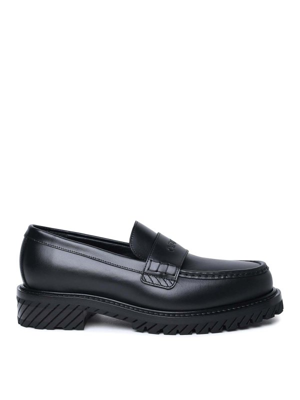 OFF-WHITE: Mocasines y Zapatillas - Mocasines - Negro
