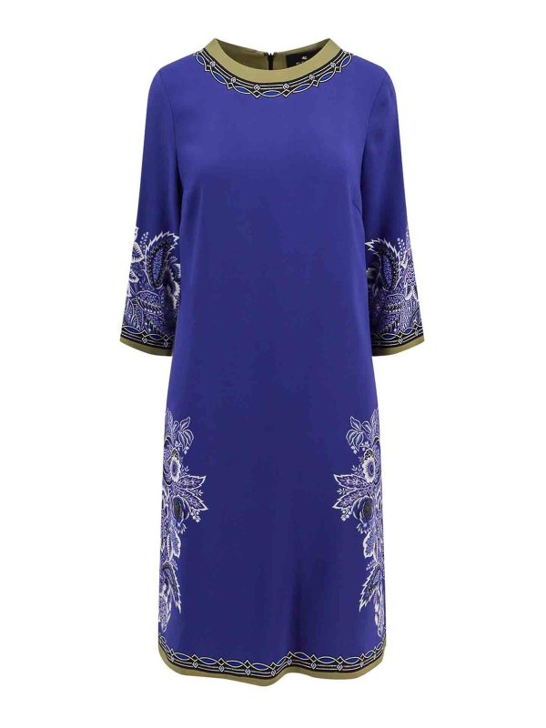 ETRO: Vestidos media pierna - Vestido Midi - Azul