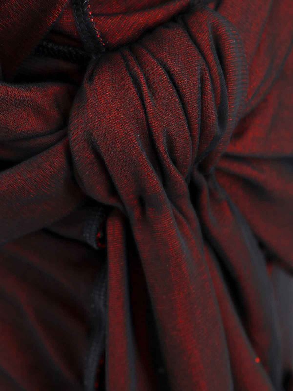 The Best Shops Maison Margiela: knee length dresses - Viscose Dress With Asymmetric Sleeves