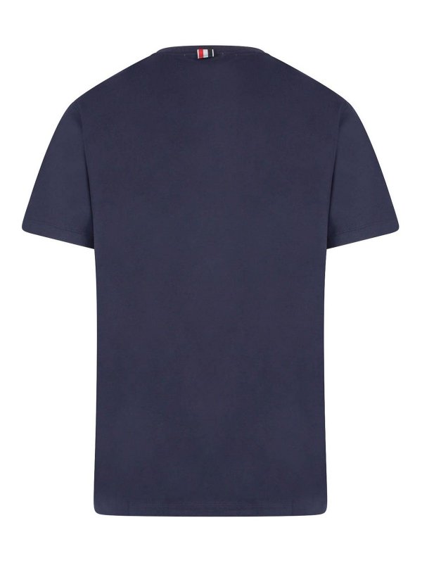 THOM BROWNE: Camisetas online - Camiseta - Azul