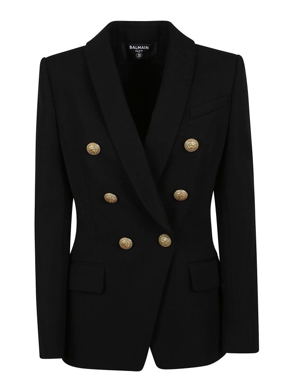 Balmain: blazers - Shawl Collar blazer