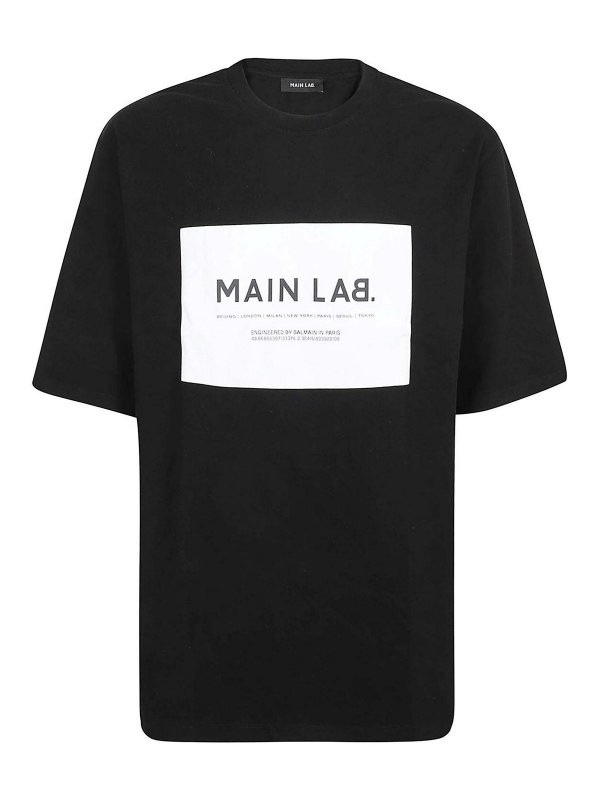 Balmain: t-shirts - Main Lab - Label T-Shirt