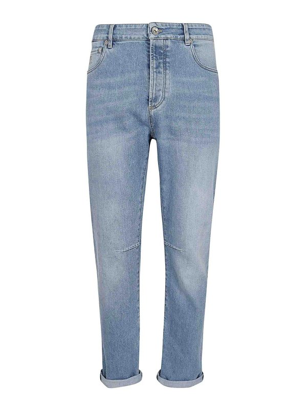 BRUNELLO CUCINELLI: straight leg jeans - Denim Pants