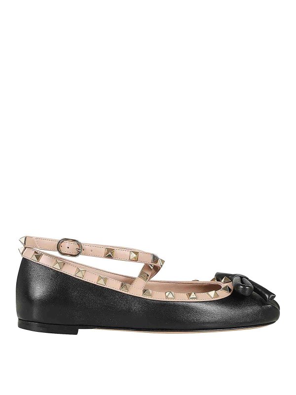 VALENTINO GARAVANI: flat shoes - Rockstud flats