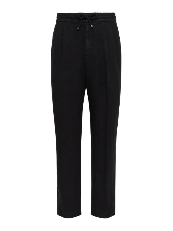 BRUNELLO CUCINELLI: トラウザーショーツ - ショートパンツ - 黒