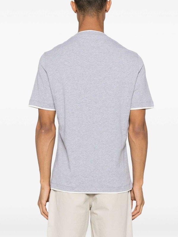 The Best Shops BRUNELLO CUCINELLI: t-shirts - T-Shirt With Faux-Layering