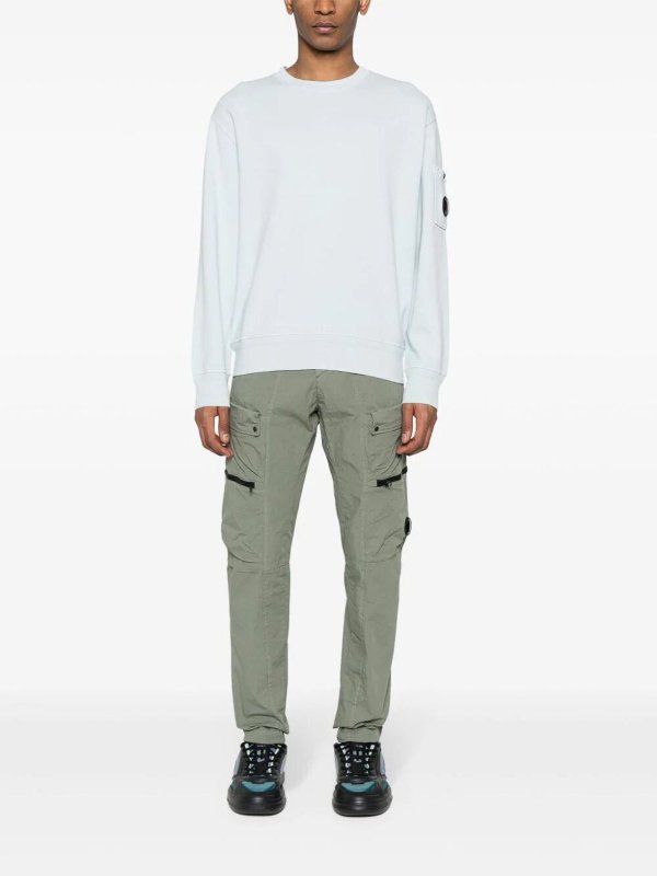 C.P. COMPANY: Sweatshirts & Sweaters online - Diagonal Fleece Lens Sweatshirt