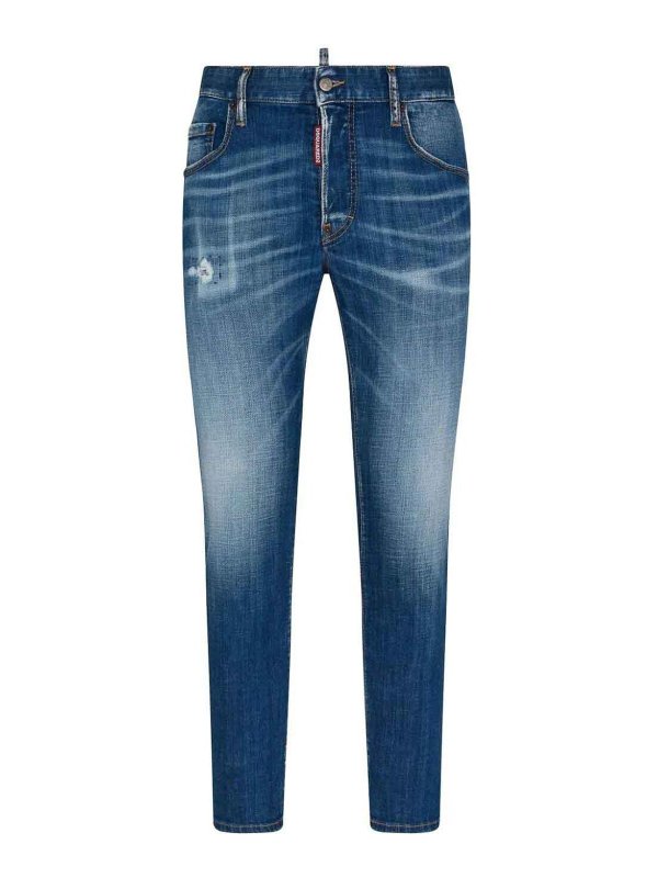 DSQUARED2: Shorts - Short - Bleu Foncé