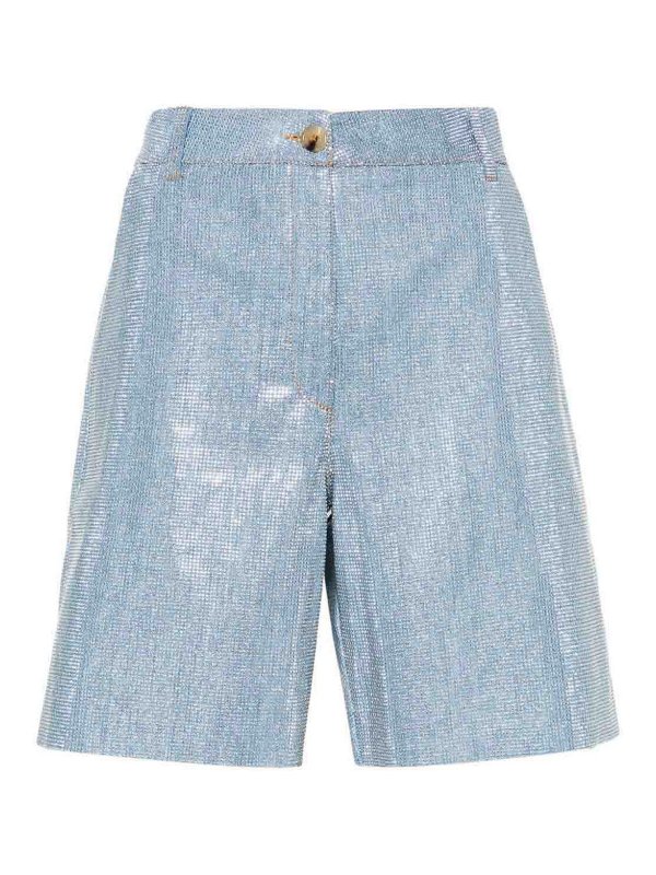 ERMANNO SCERVINO: トラウザーショーツ - ショートパンツ - ブルー