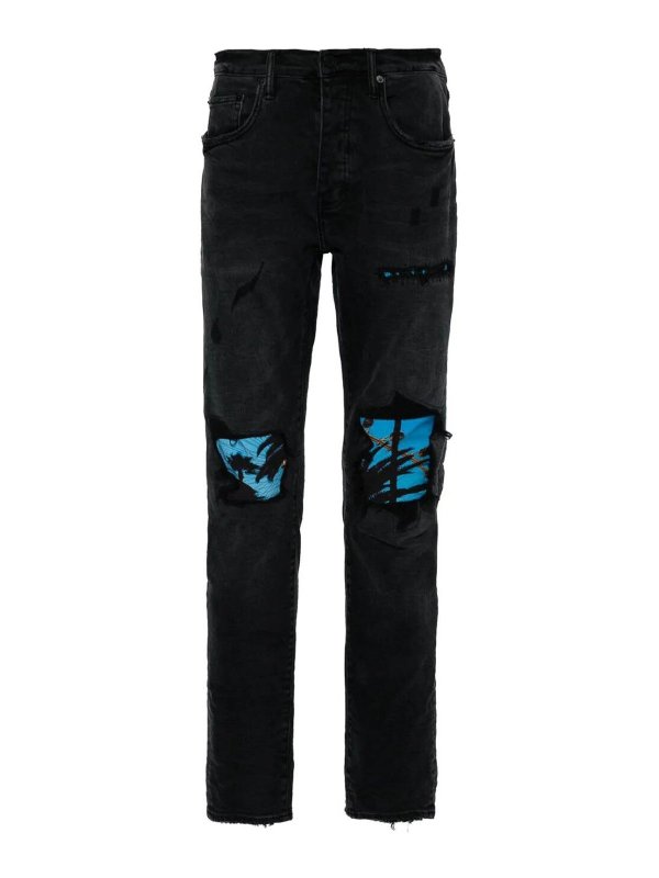 PURPLE BRAND: straight leg jeans - Skinny Jeans