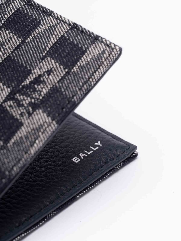 Monogram Denim Wallet shop online: BALLY