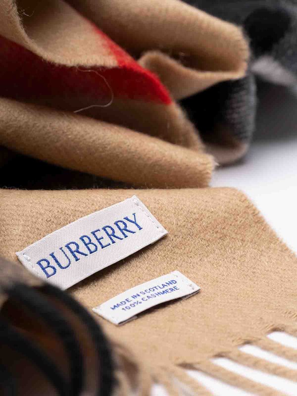 BURBERRY: scarves online - Half Mega Check Scarf
