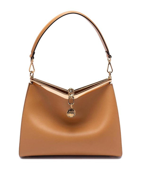 Etro Vela Medium Shoulder Bag - Camel - Women