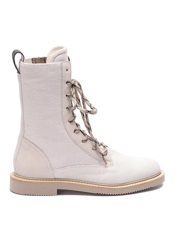 BRUNELLO CUCINELLI: Bottes - Bottes - Vert Clair