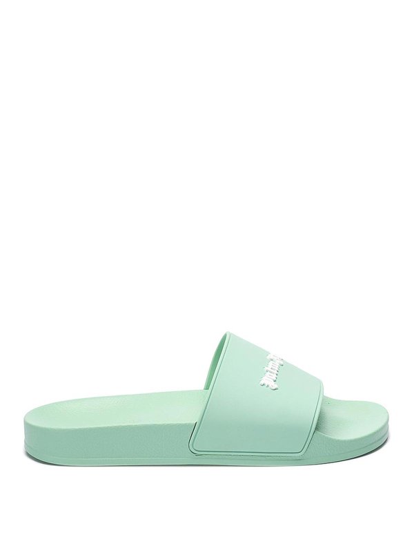 Palm Angels: Mocassini e slippers - Pantofole da piscina con logo essenziale