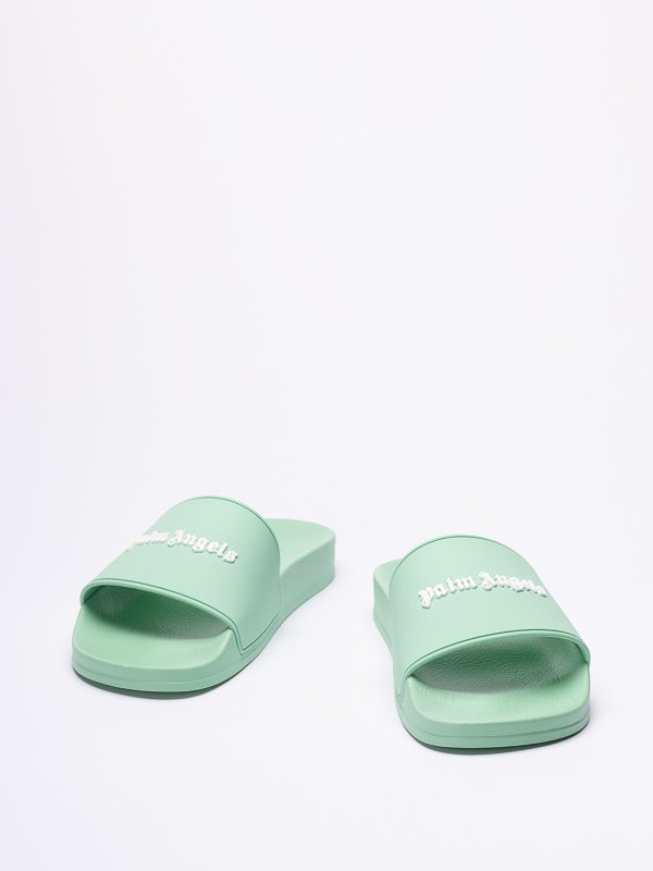 Palm Angels: Mocassini e slippers online - Pantofole da piscina con logo essenziale