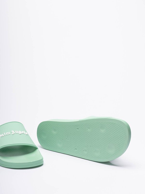 Pantofole da piscina con logo essenziale shop online: Palm Angels