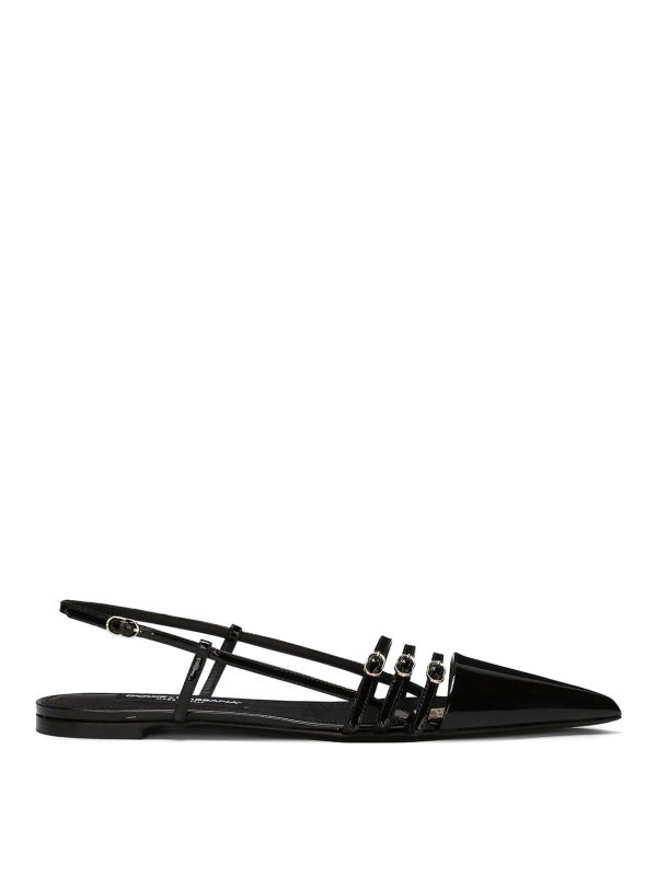 DOLCE & GABBANA: court shoes - Dolce Gabbana Patent Slingback