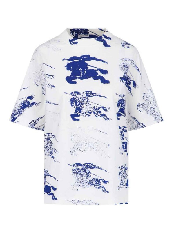 BURBERRY: Tシャツ - Tシャツ - 白