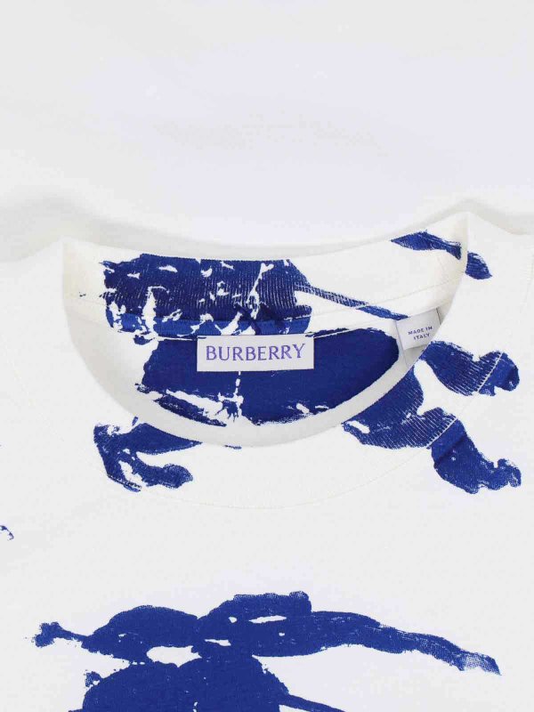 Tシャツ - 白 shop online: BURBERRY
