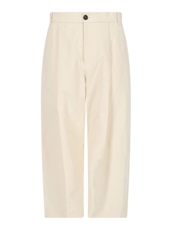 STUDIO NICHOLSON: カジュアルトラウザー - カジュアルパンツ - 白