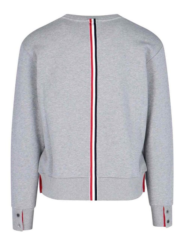 THOM BROWNE: Sweatshirts & Sweaters online - Retro Tricolor Band Sweatshirt