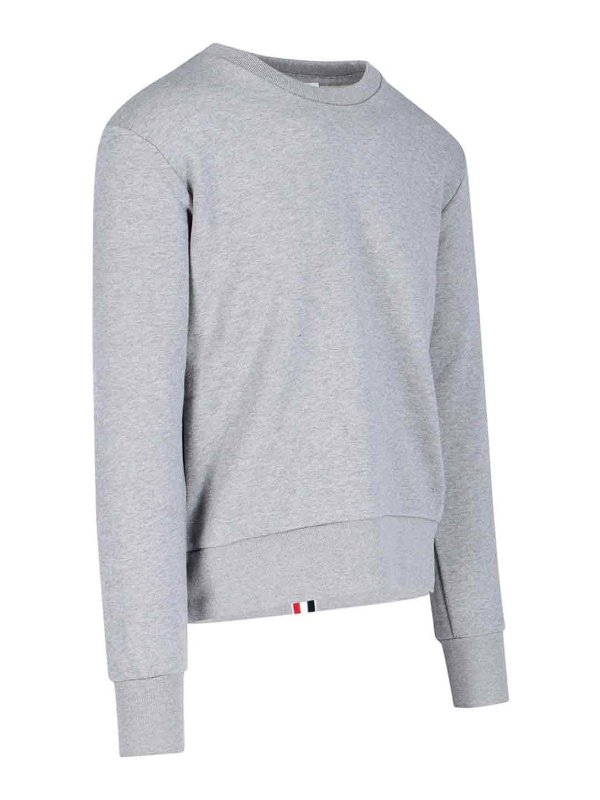 The Best Shops THOM BROWNE: Sweatshirts & Sweaters - Retro Tricolor Band Sweatshirt