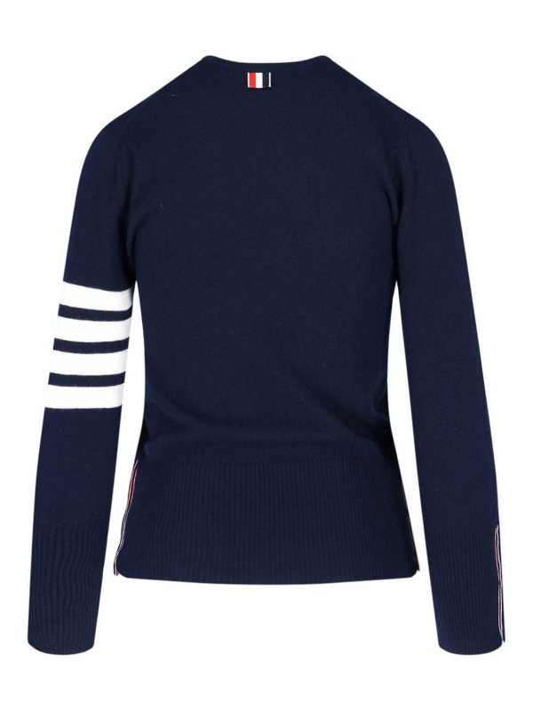 The Best Shops THOM BROWNE: Pull col rond - Pull Col Rond - Bleu
