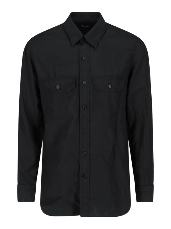 TOM FORD: Hemden - Hemd - Schwarz
