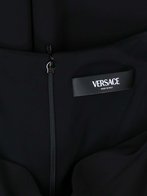 膝丈ドレス - 黒 shop online: VERSACE