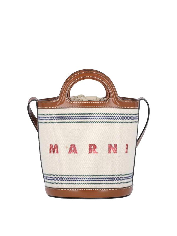 Marni: Bucket-bags - Bucket-Bag - Weiß