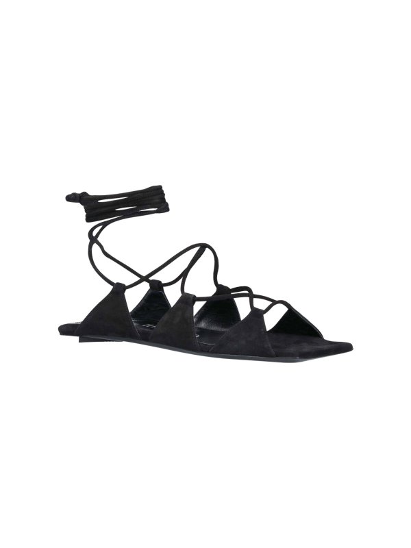 The Attico: sandals online - Crossed Sandals