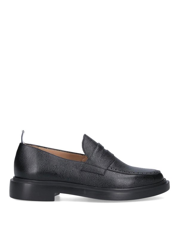 THOM BROWNE: Mocassins & Chaussures bateau - Mocassins - Noir