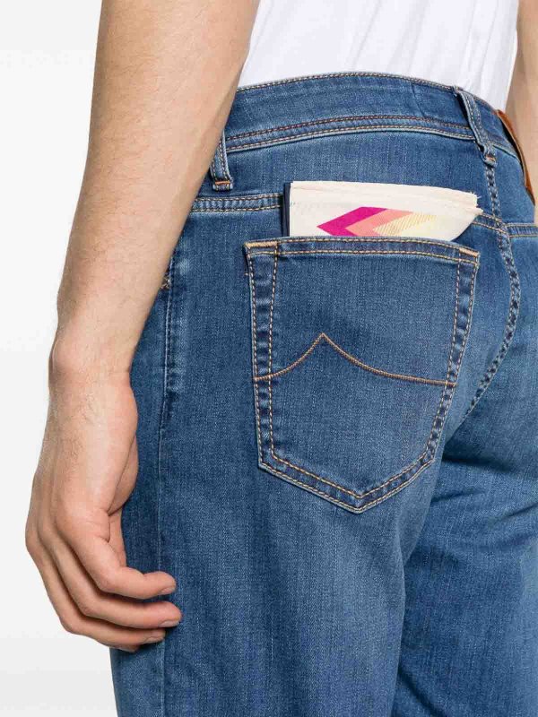 ブーツカットジーンズ - ブルー shop online: JACOB COHEN