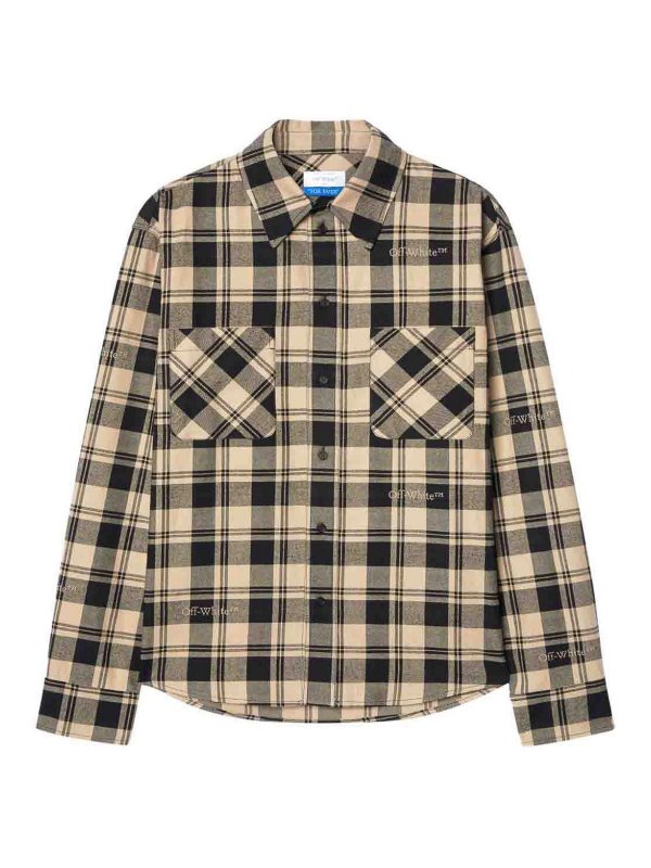 OFF-WHITE: shirts - Checked Flannel Shirt