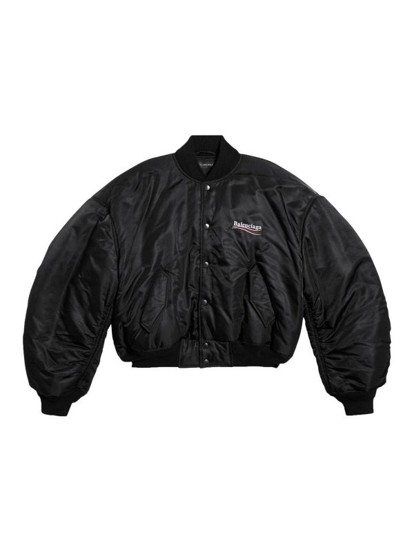 BALENCIAGA: Bomberjacken - Bomberjacke - Schwarz