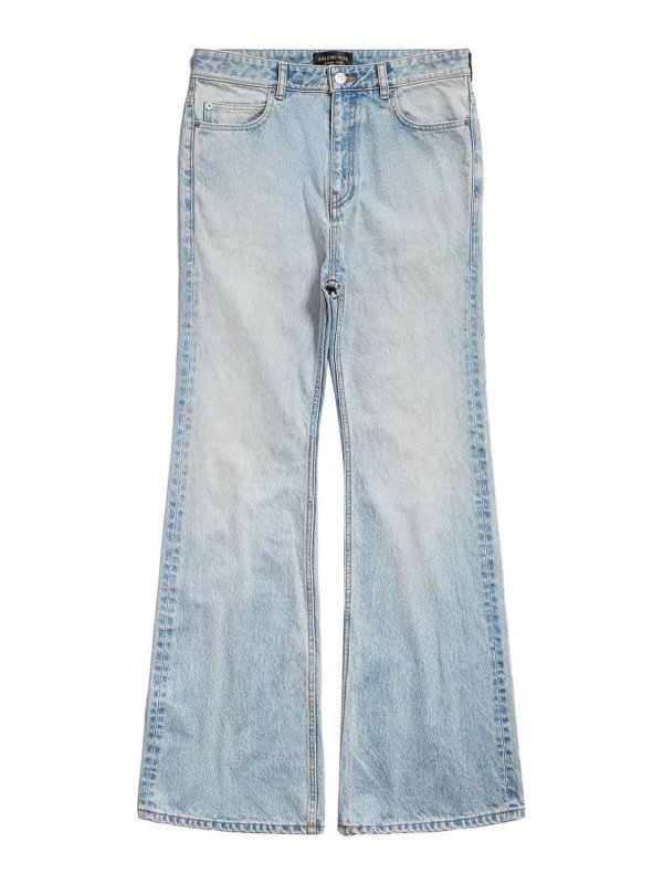 BALENCIAGA: flared jeans - Flared Denim Jeans