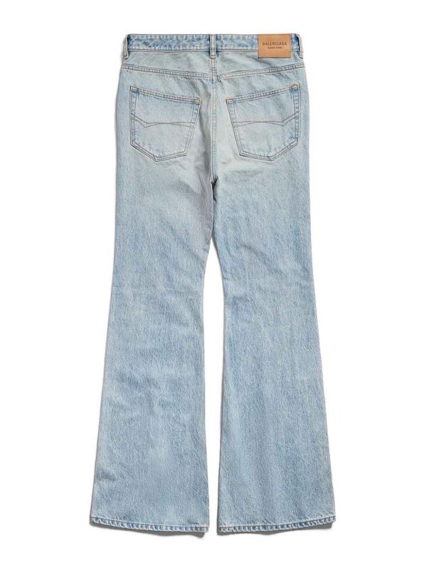 BALENCIAGA: flared jeans online - Flared Denim Jeans