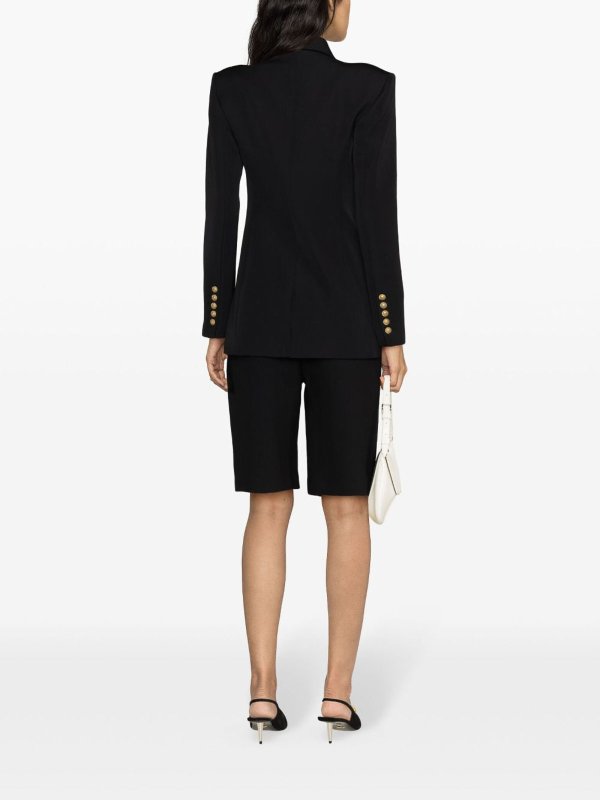 Balmain: casual jackets online - Wool Single Breasted Jacket