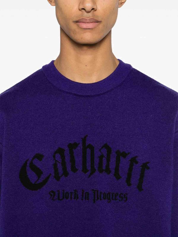 CARHARTT: crew necks online - Logo Nylon Sweater