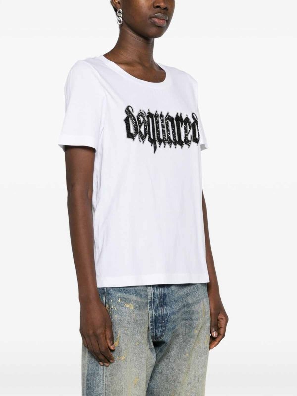 Logo Cotton T-Shirt shop online: DSQUARED2