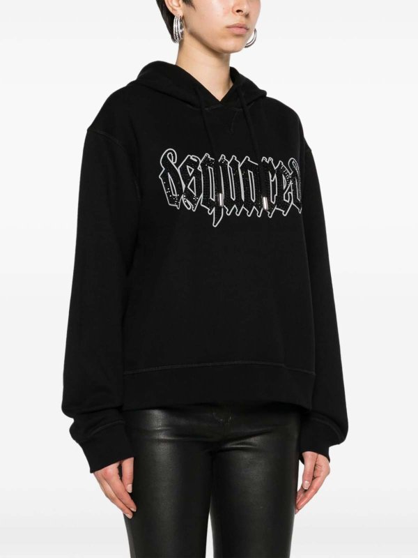 Logo Cotton Hoodie shop online: DSQUARED2