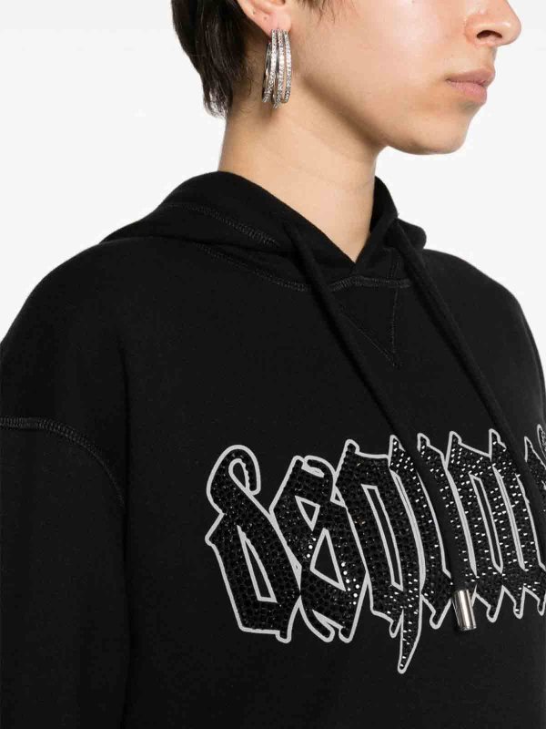 DSQUARED2 buy online Logo Cotton Hoodie