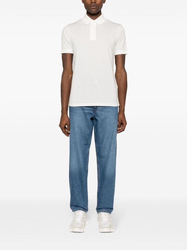 Logo Cotton Polo Shirt shop online: EMPORIO ARMANI