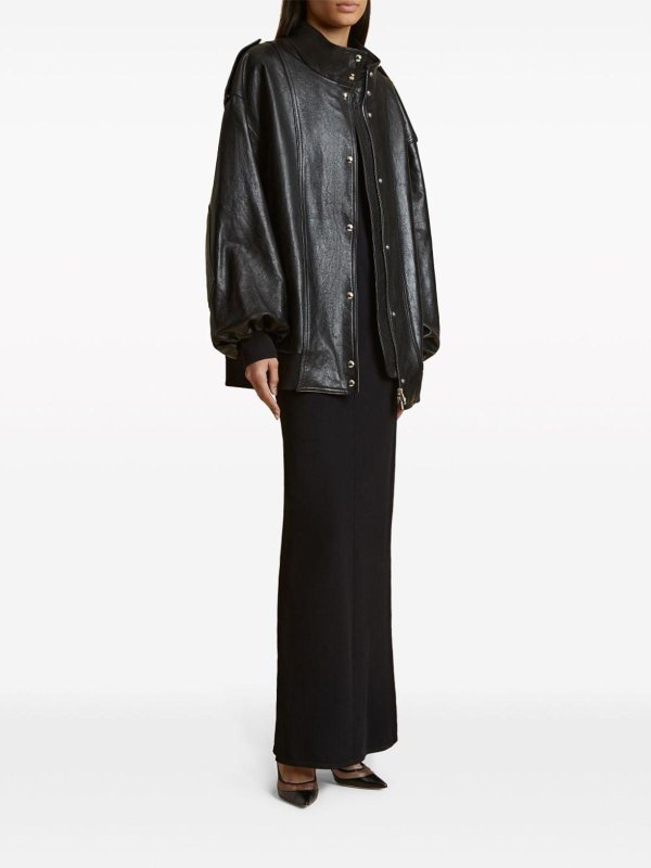 The Best Shops KHAITE: leather jacket - Farris Leather Jacket